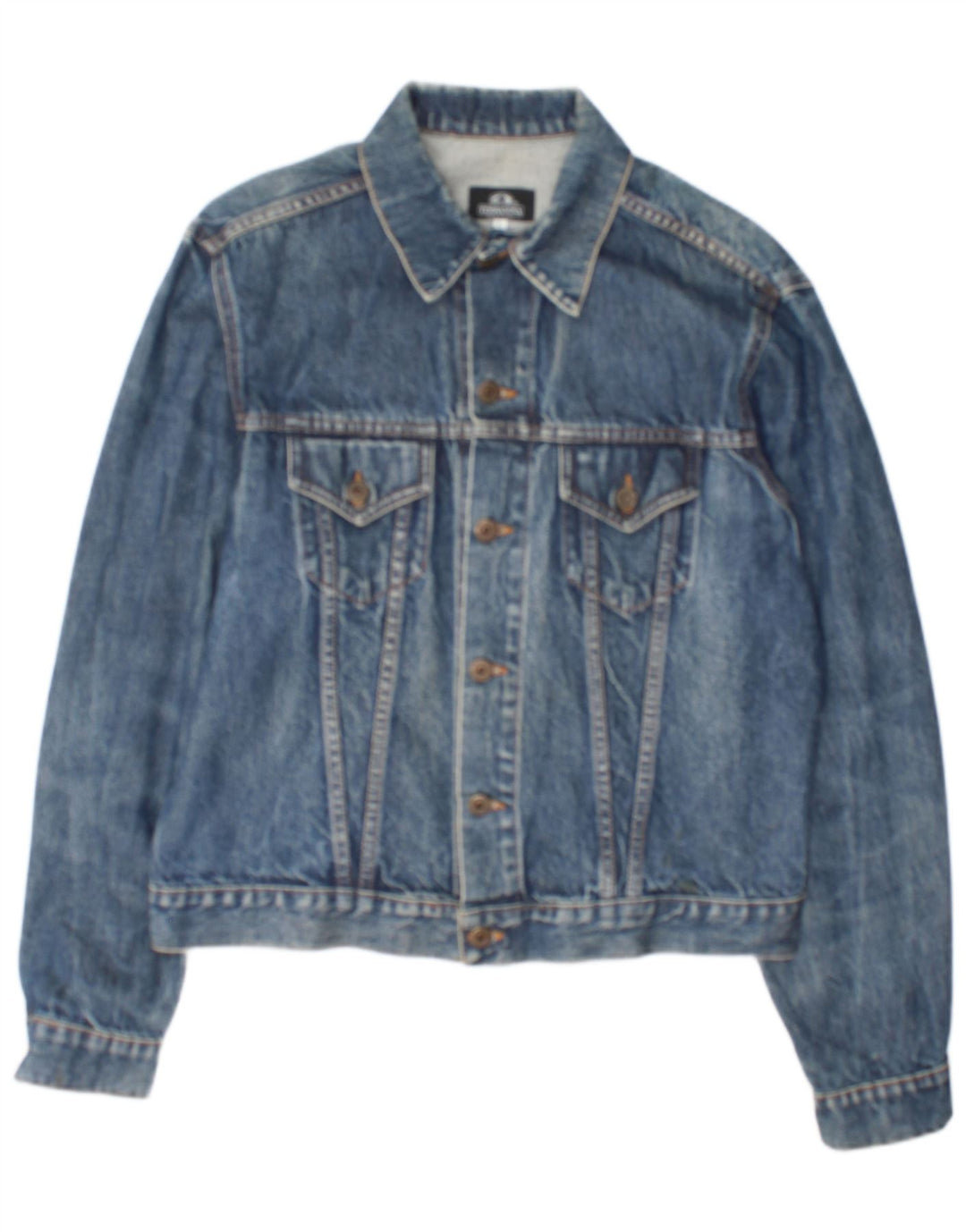 Terranova Veste en jean pour homme UK 40 Large Bleu Coton