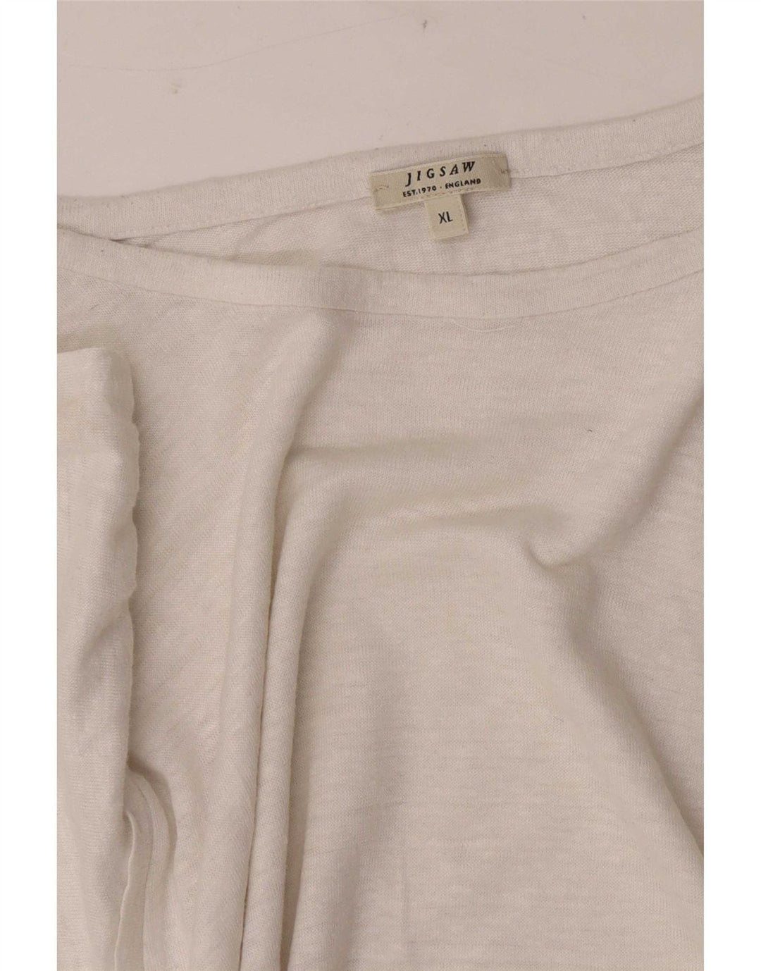 Jigsaw T-Shirt Femme Top UK 18 XL Blanc