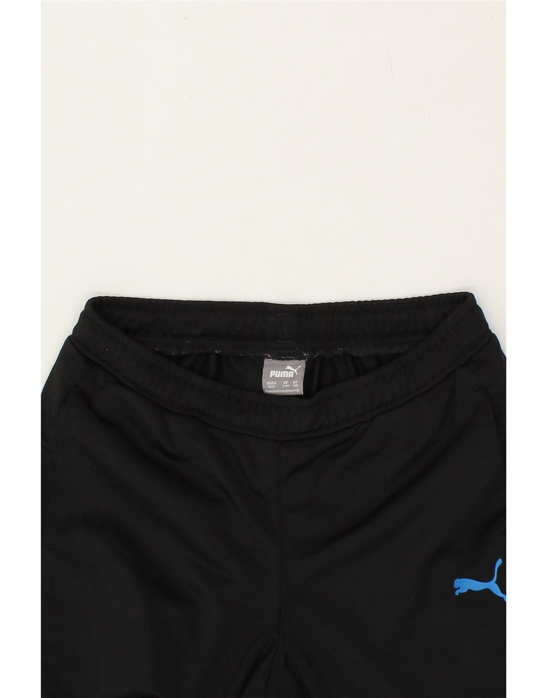 PUMA Boys Tracksuit Trousers 7-8 Years Black Vintage Puma and Second-Hand Puma from Messina Hembry 