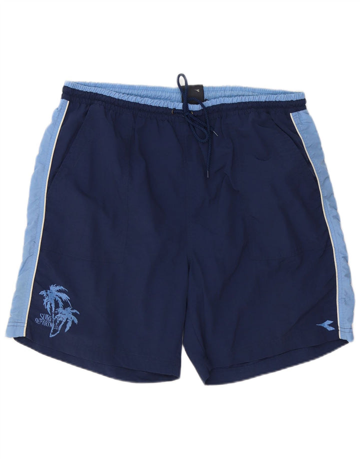 DIADORA Short de Bain Homme 2XL Bleu Marine Colorblock Polyester