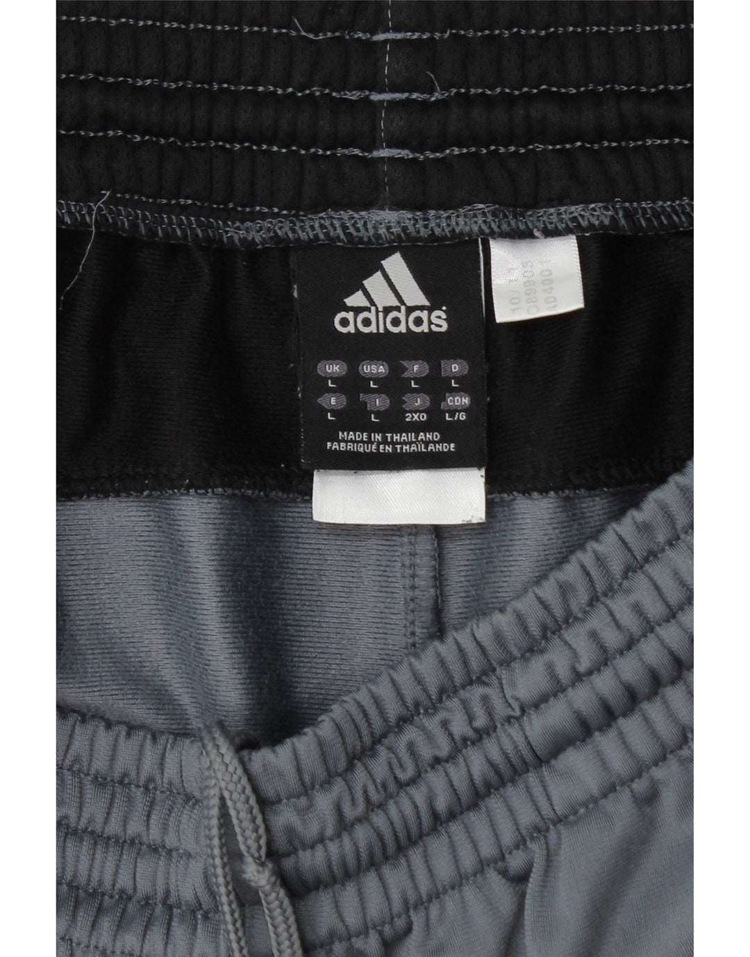 ADIDAS Pantalon de survêtement pour homme Large Gris Colourblock