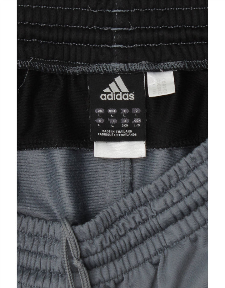ADIDAS Pantalon de survêtement pour homme Large Gris Colourblock