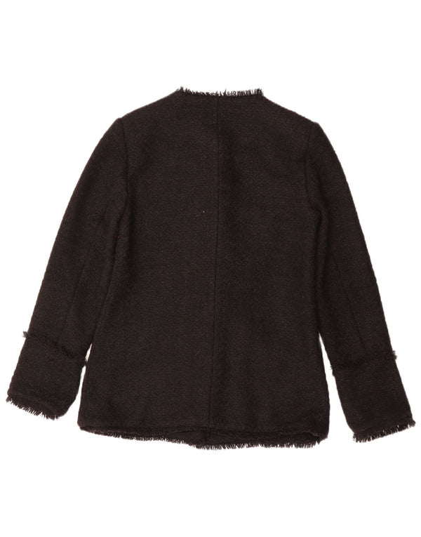 MONSOON Veste blazer à 5 boutons pour femme UK 10 Petit Noir Polyester