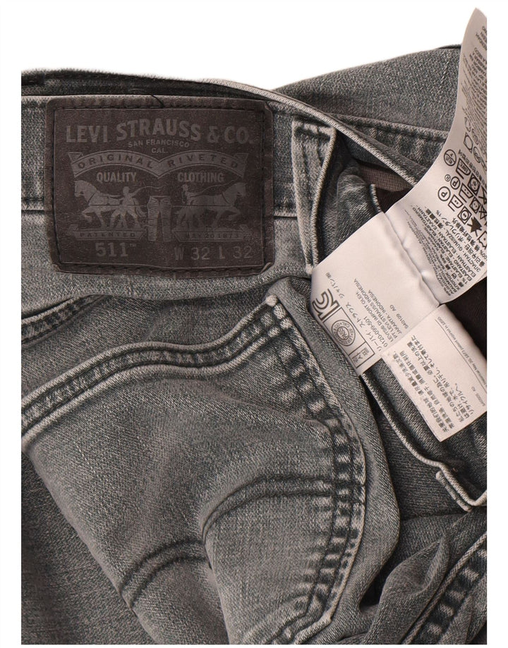 Levi's Jean Slim 511 Homme W32 L32 Gris Coton