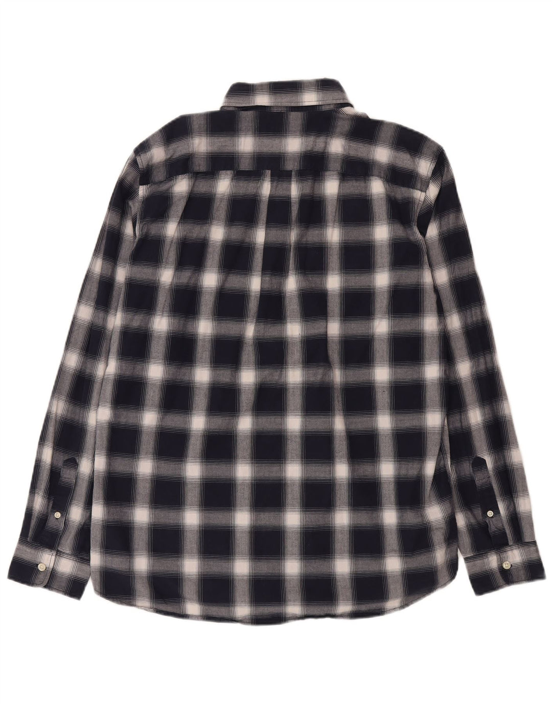 Gap Chemise Coupe Standard Homme Grand Carreau Bleu Marine Coton