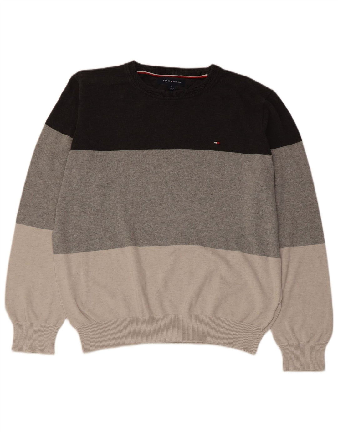 TOMMY HILFIGER Pull Ras du Cou Homme Multicolore Moyen