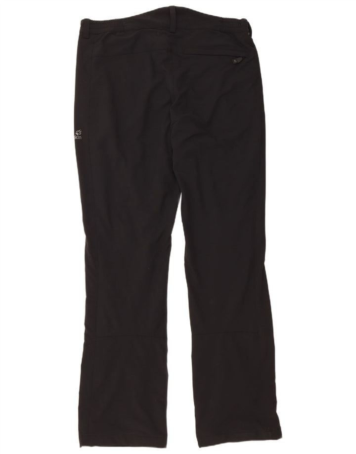 JACK WOLFSKIN Pantalon Coupe-Vent Droit Homme Large W35 L35 Noir