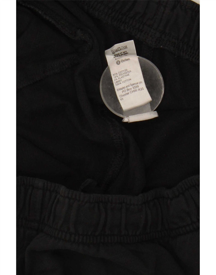 Marks & Spencer Pantalon de survêtement pour homme Large Noir Coton