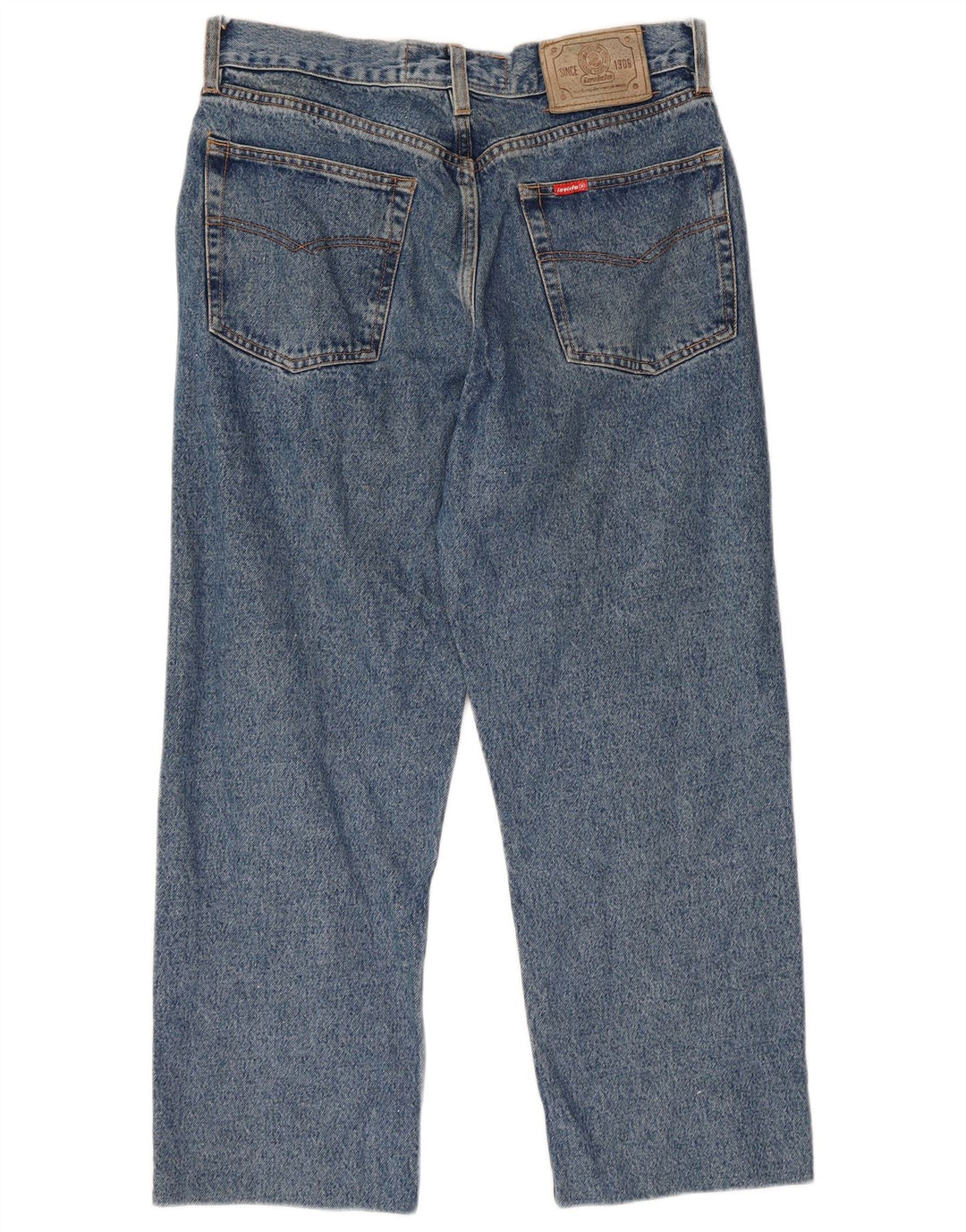 Invicta Jean droit court W32 L24 pour homme en coton bleu