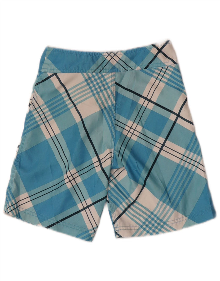 Hurley Short de Bain Graphique Garçon 5-6 Ans Bleu Carreaux Polyester