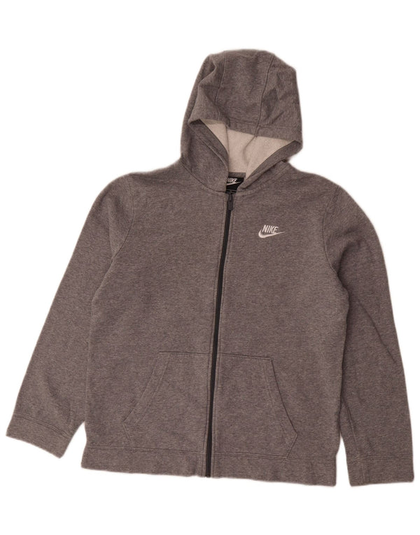 Nike Garçon Zip Sweat à capuche 13-14 ans XL Gris Coton