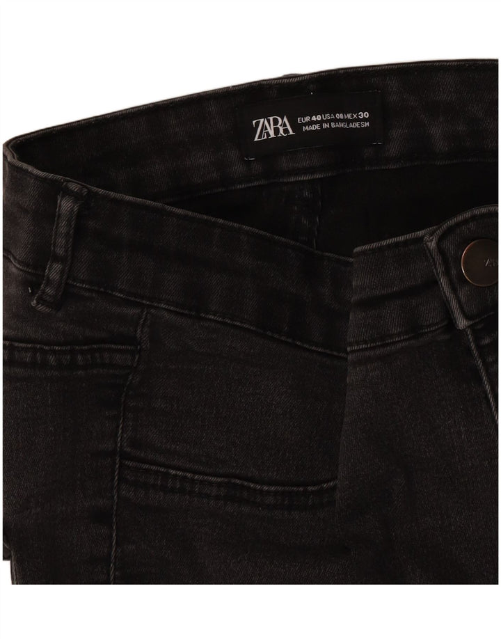 Zara Jean skinny effet vieilli pour femme EU 40 Medium W30 L28 Noir