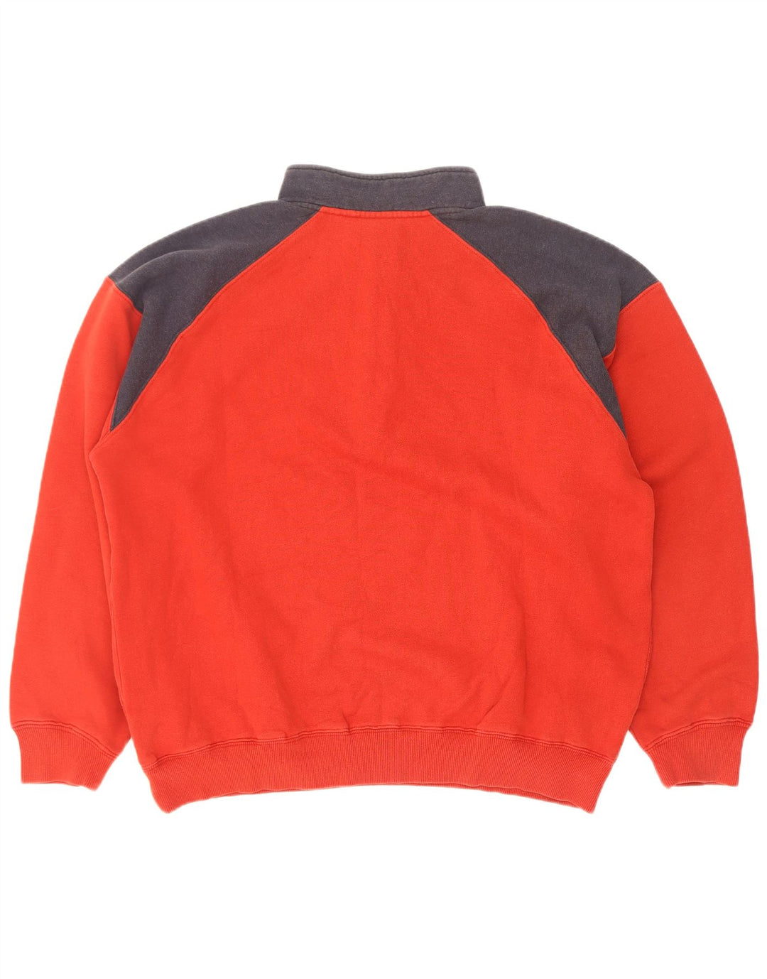 Fila Homme Zip Neck Sweatshirt Jumper XL Rouge Coton