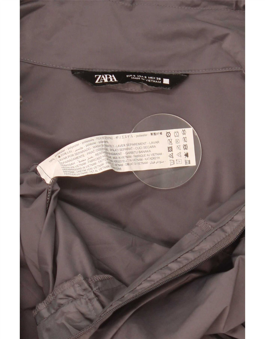 Zara Homme Survêtement Top Veste Petit Gris Polyester