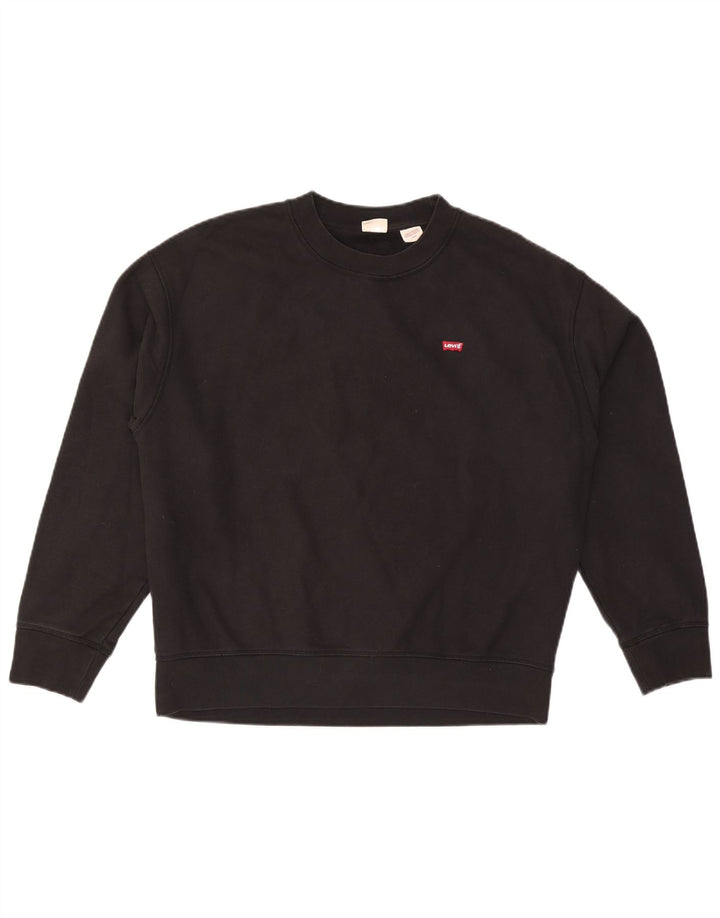 Levi's Sweatshirt Jumper Large Noir Coton Homme