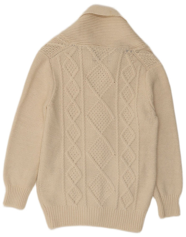 Joules Womens Cardigan Sweater UK 4 XS Off White Cotton
