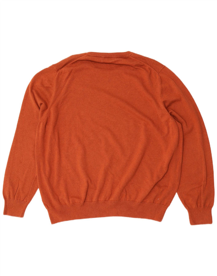 Marks & Spencer Pull à col rond pour homme 4XL en coton marron