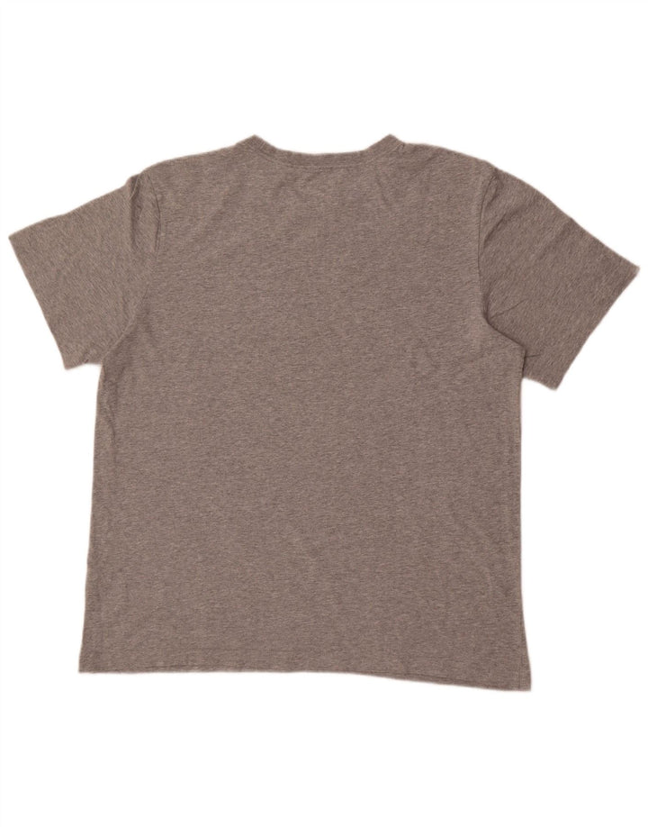 Nike T-shirt graphique pour homme en coton moucheté Gris Taille L