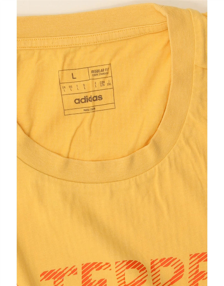 ADIDAS T-shirt Terrex Regular Fit Graphic pour hommes, grand jaune