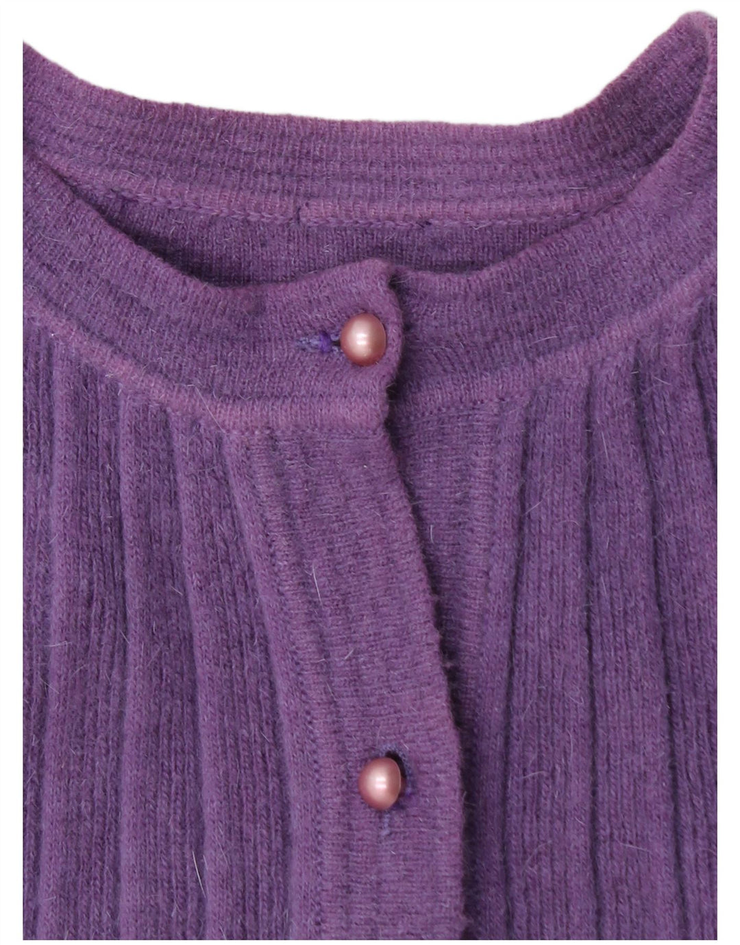VINTAGE Pull Cardigan Femme UK 14 Violet Moyen