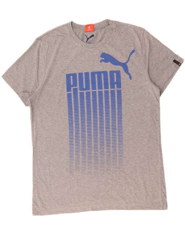 Puma T-Shirt Graphique Homme Grand Gris Coton