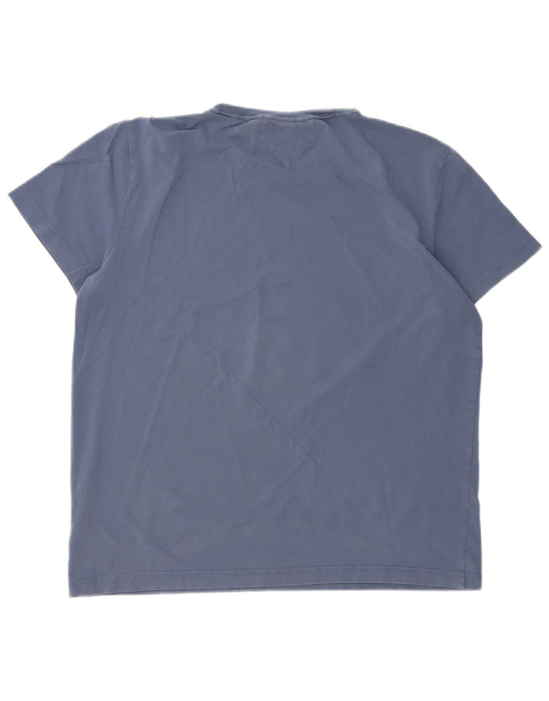 TOMMY HILFIGER T-Shirt Slim Fit pour Femme UK 18 XL Bleu Coton