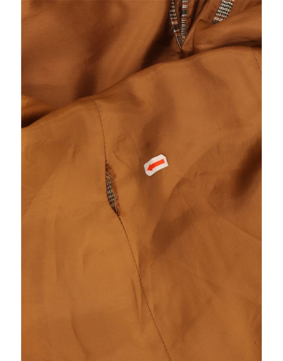 VINTAGE Homme 2 Bouton Blazer Veste UK 40 Grand Gris Check Polyester