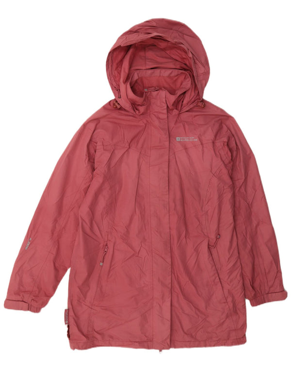 Mountain Warehouse Imperméable à capuche pour femme UK 14 Large Rose Polyester