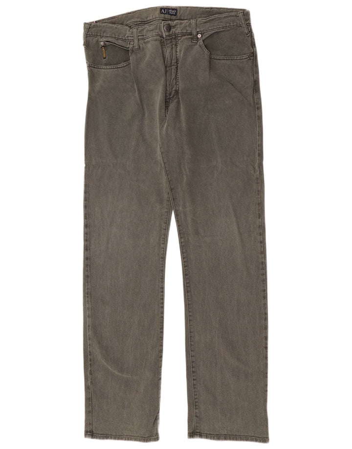 Armani Jean droit homme W36 L34 vert coton
