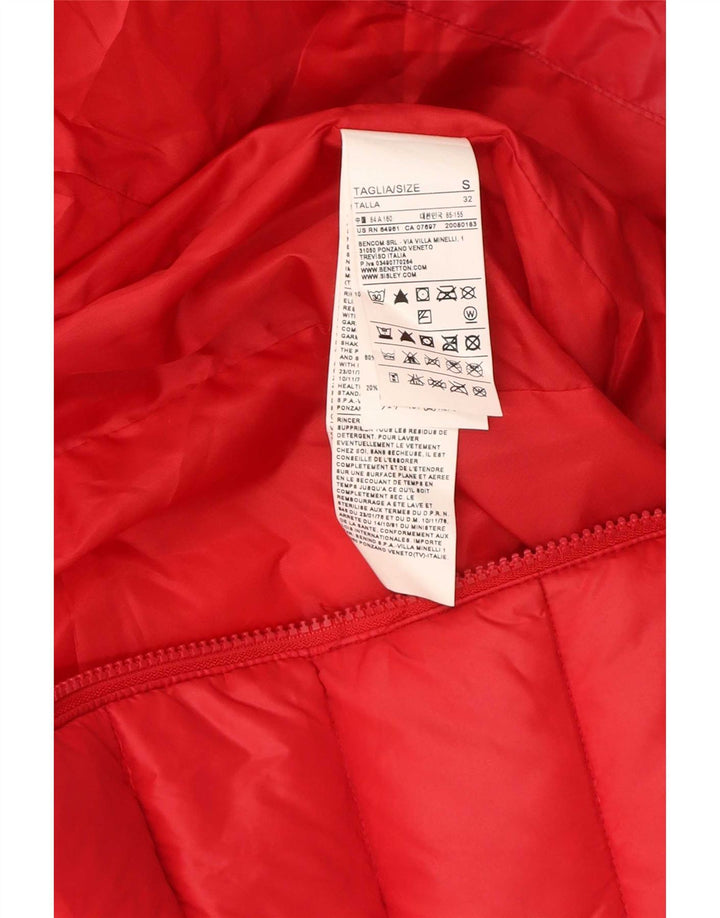 Playlife Veste matelassée à capuche pour femme UK 10 Small Rouge Polyamide