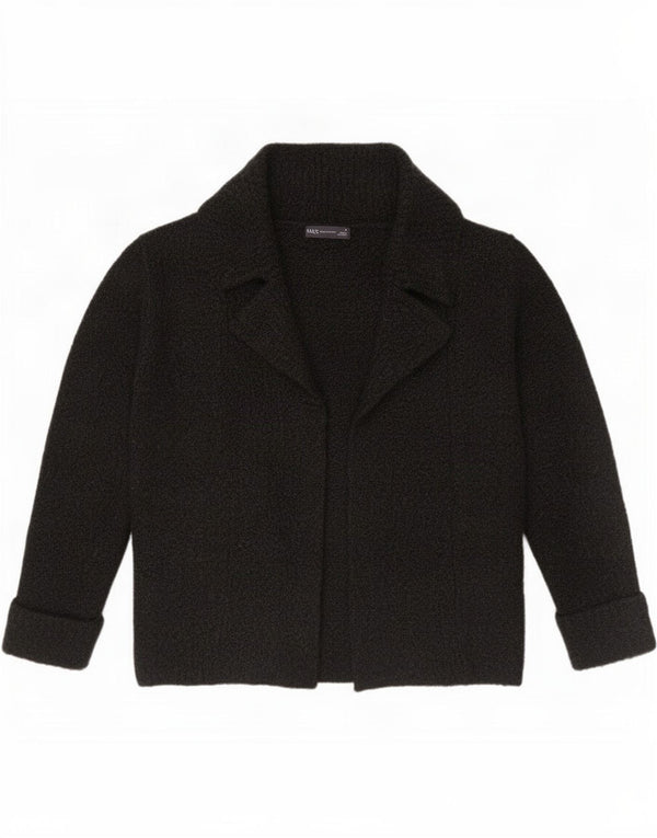 Marks & Spencer Pull cardigan ouvert pour femme UK 12 Acrylique noir moyen