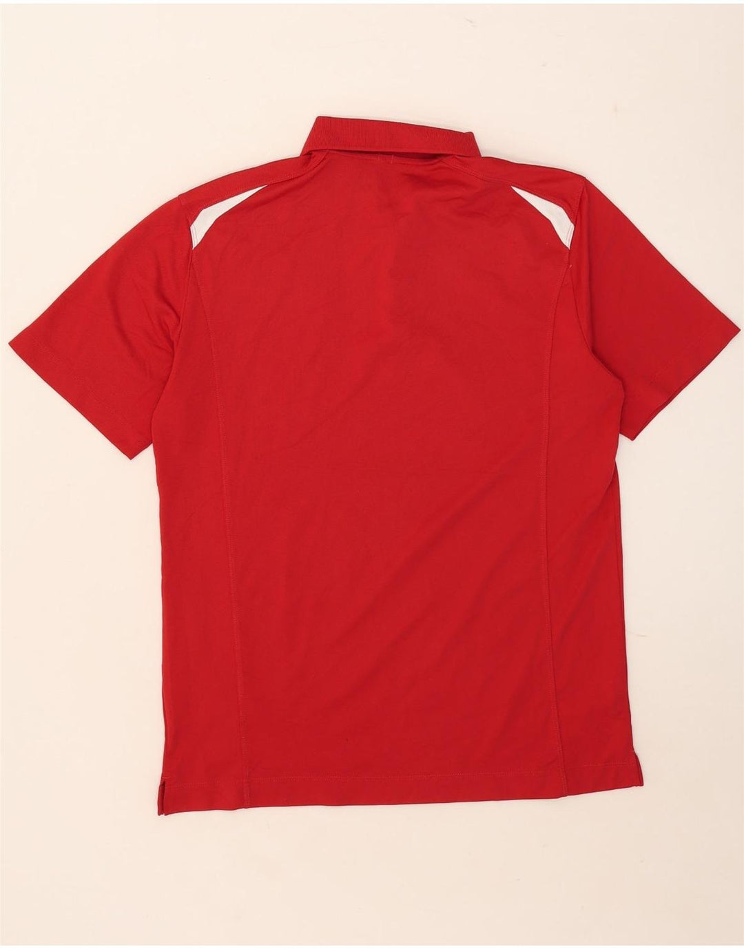 Nike Polo Dri Fit Homme Rouge Moyen Polyester Colorblock