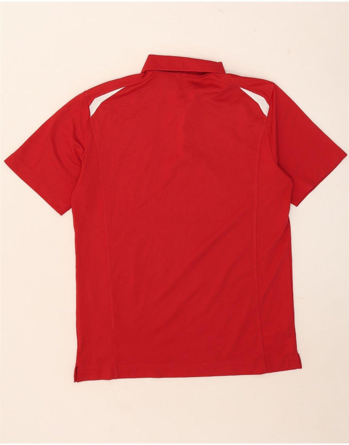 Nike Polo Dri Fit Homme Rouge Moyen Polyester Colorblock