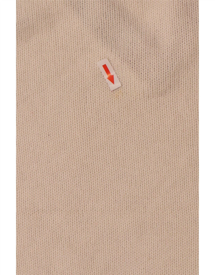 Tommy Hilfiger Pull Col V Homme Blanc Cassé Moyen Coton