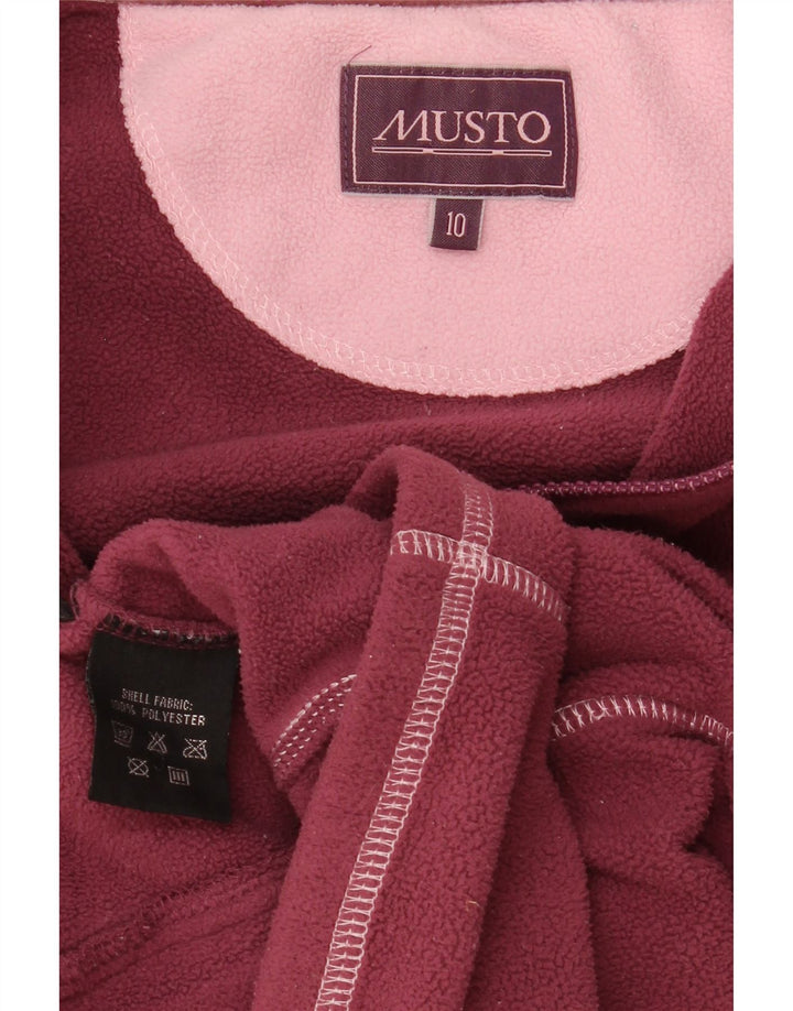 Musto Veste Polaire Femme UK 10 Petit Rose Polyester