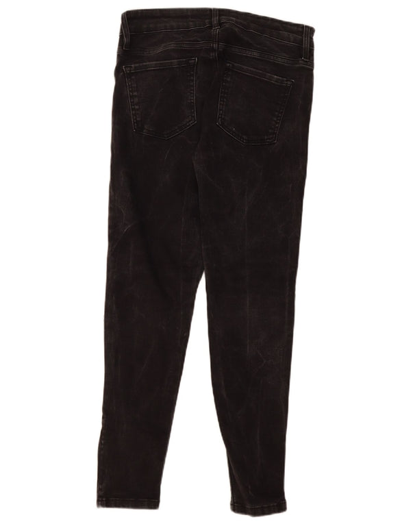 Oasis Jean skinny pour femme UK 12 Medium W28 L26 Gris Coton