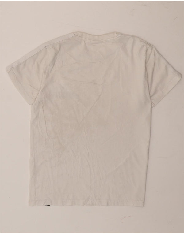 Ellesse T-Shirt Graphique Top XS Blanc Colourblock Coton Homme