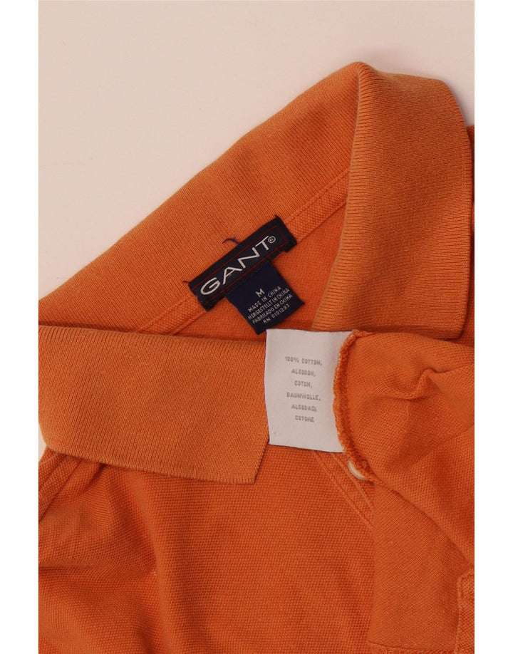 Gant Polo Homme Orange Moyen Rayé Coton