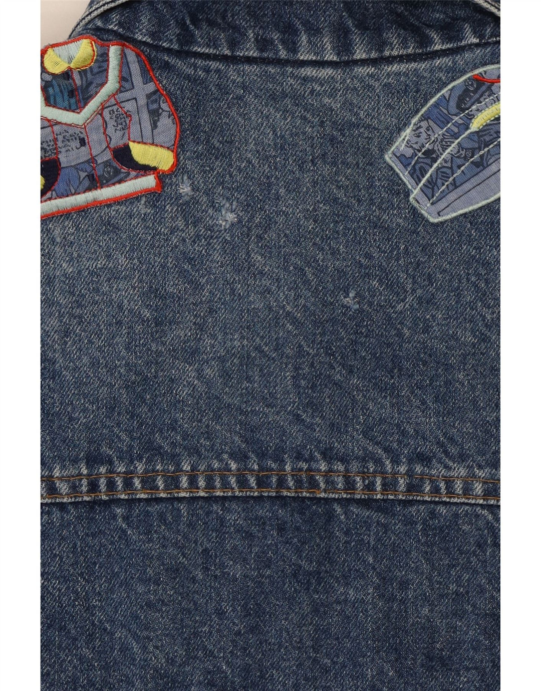 CLARK Veste en Jean Homme UK 38 Bleu Moyen Coton