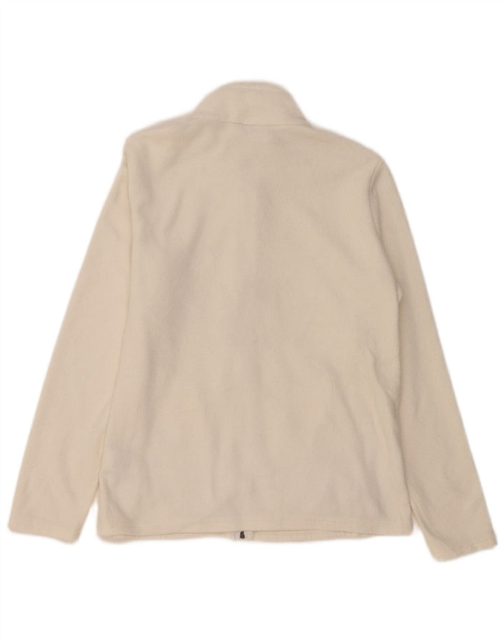 Marks & Spencer Veste polaire pour femme UK 14 Large Blanc Polyester