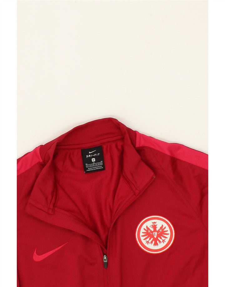 NIKE Boys Dri Fit Tracksuit Top Jacket 10-11 Years Medium Red Polyester Vintage Nike and Second-Hand Nike from Messina Hembry 