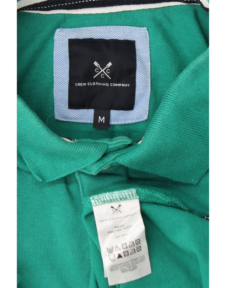 CREW CLOTHING Polo Homme Vert Moyen Coton