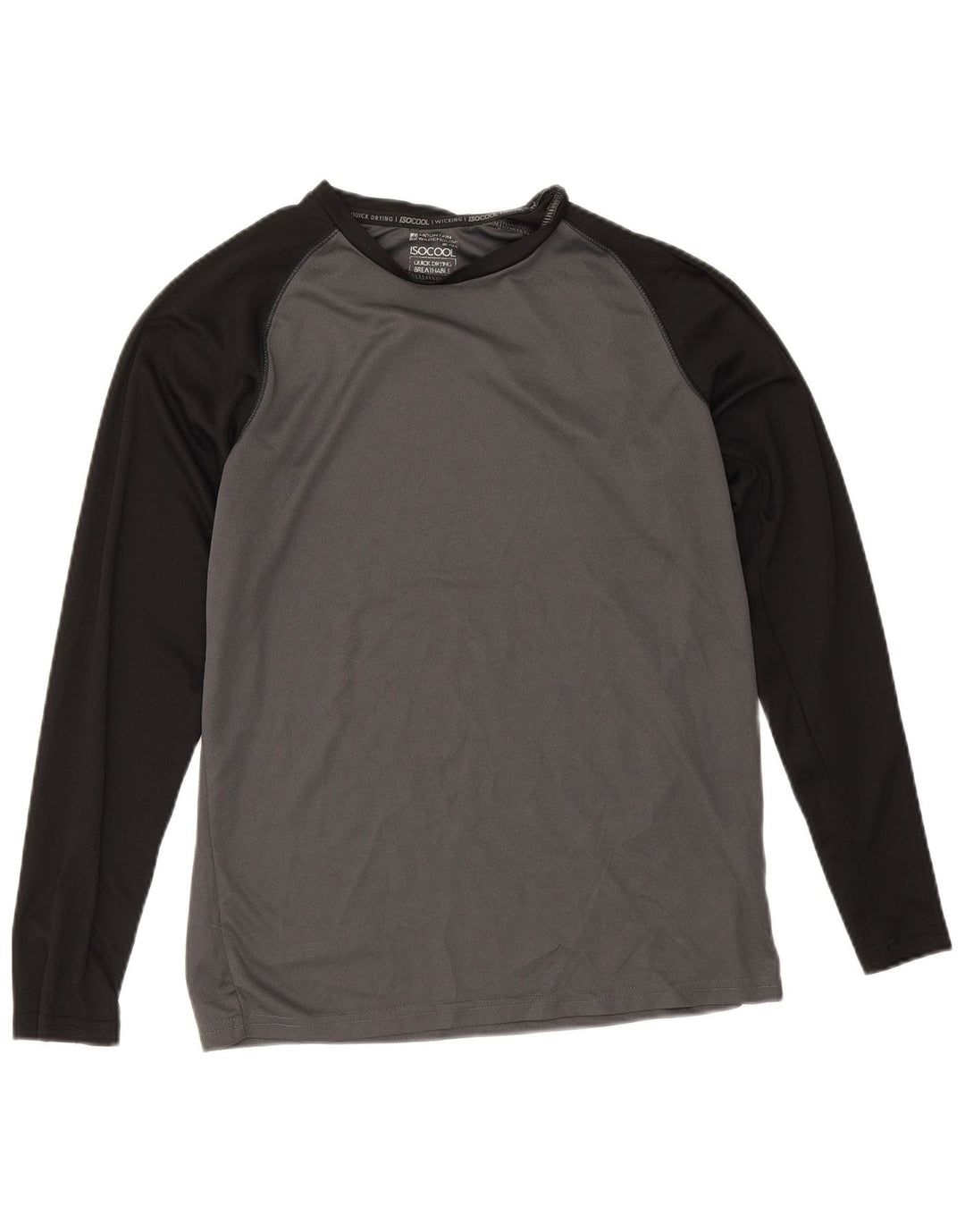 Mountain Warehouse Haut IsoCool Manches Longues Homme Gris Colorblock Petit