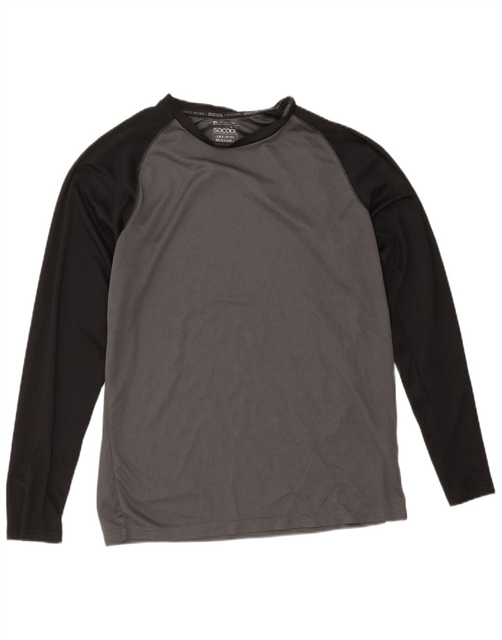 Mountain Warehouse Haut IsoCool Manches Longues Homme Gris Colorblock Petit