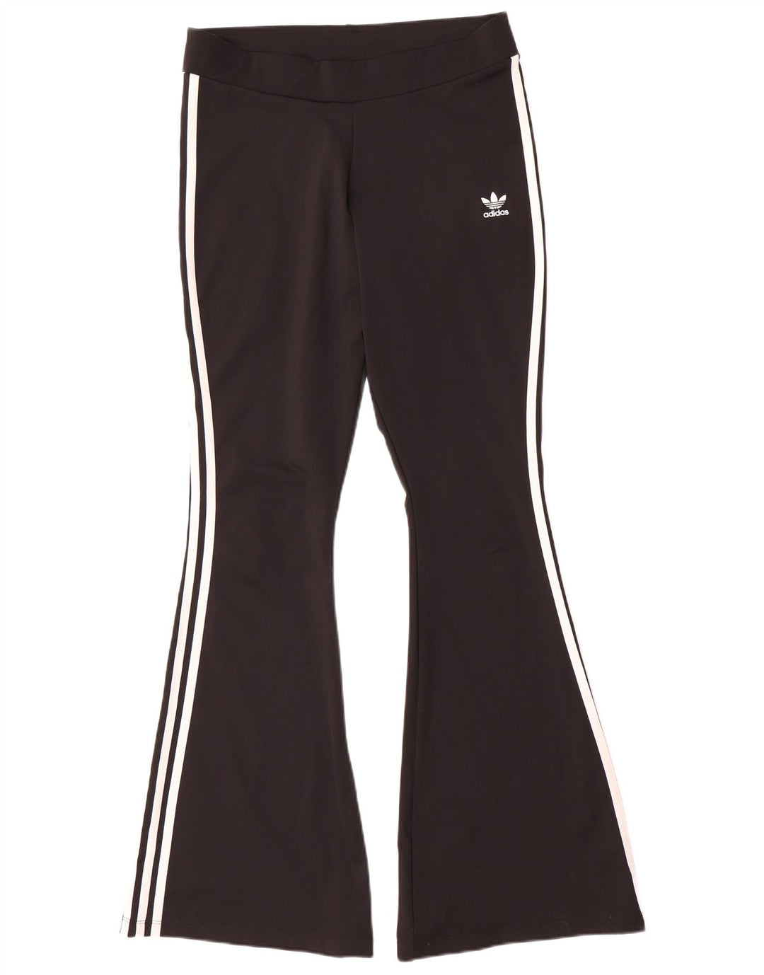 Adidas Femmes Flare Leggings UK 16 Grand Noir Polyester
