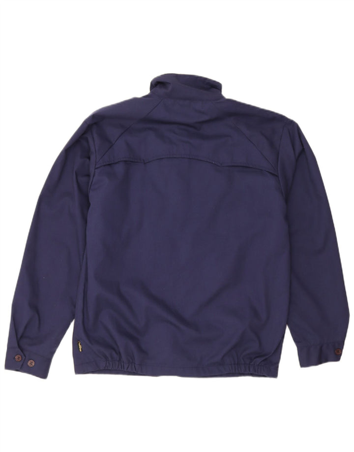 Merc Mens Bomber Jacket UK 38 Medium Bleu Marine Polyester