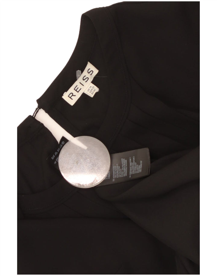 Reiss Robe trapèze pour femme UK 44 Large Noir Polyester