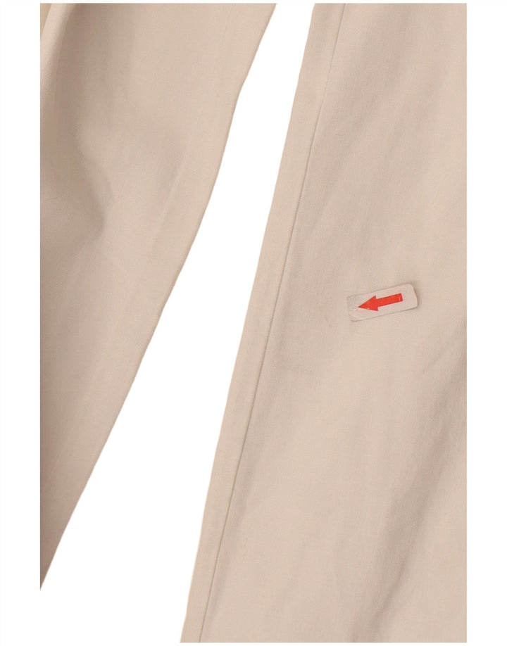 Alberto Aspesi Pantalon de costume bootcut Blu pour femme IT 40 Small W27 L31 Blanc