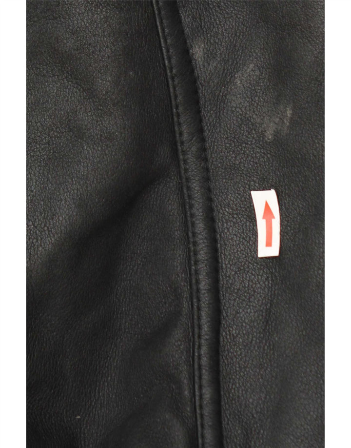 Veste Shearling Femme Vintage IT 46 Grand Shearling Noir