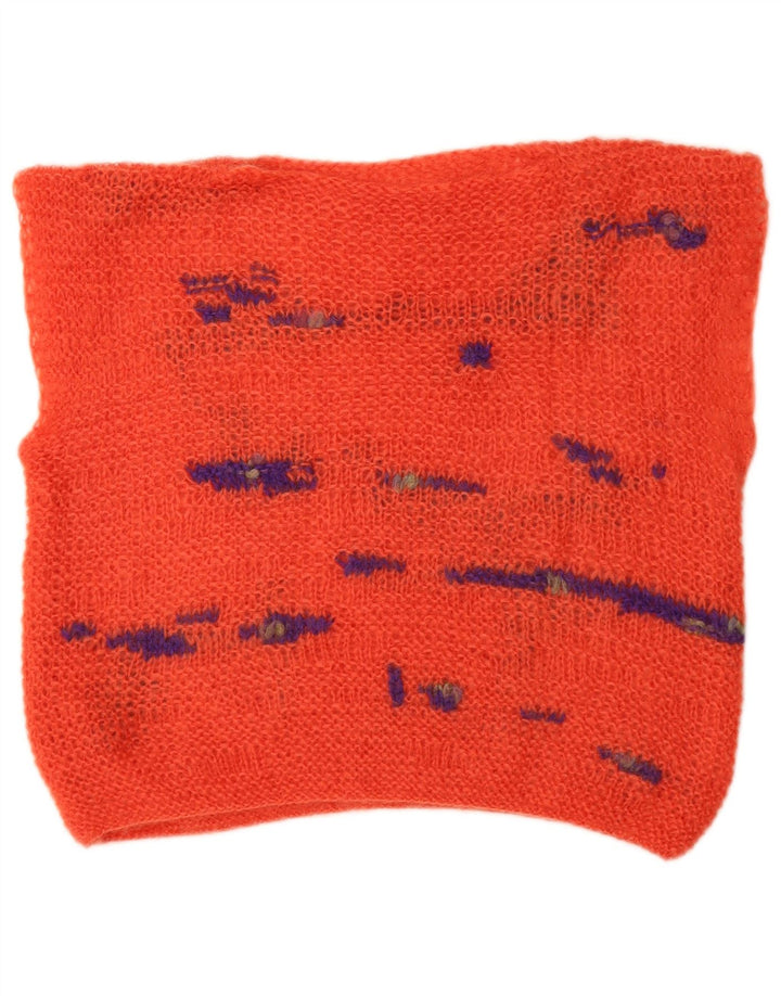 VINTAGE Débardeur Femme UK 1Orange Moyen